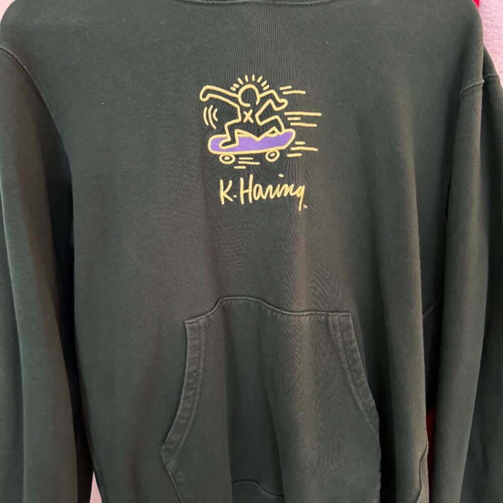 Keith Haring x Uniqlo Green Hoodie - Size M